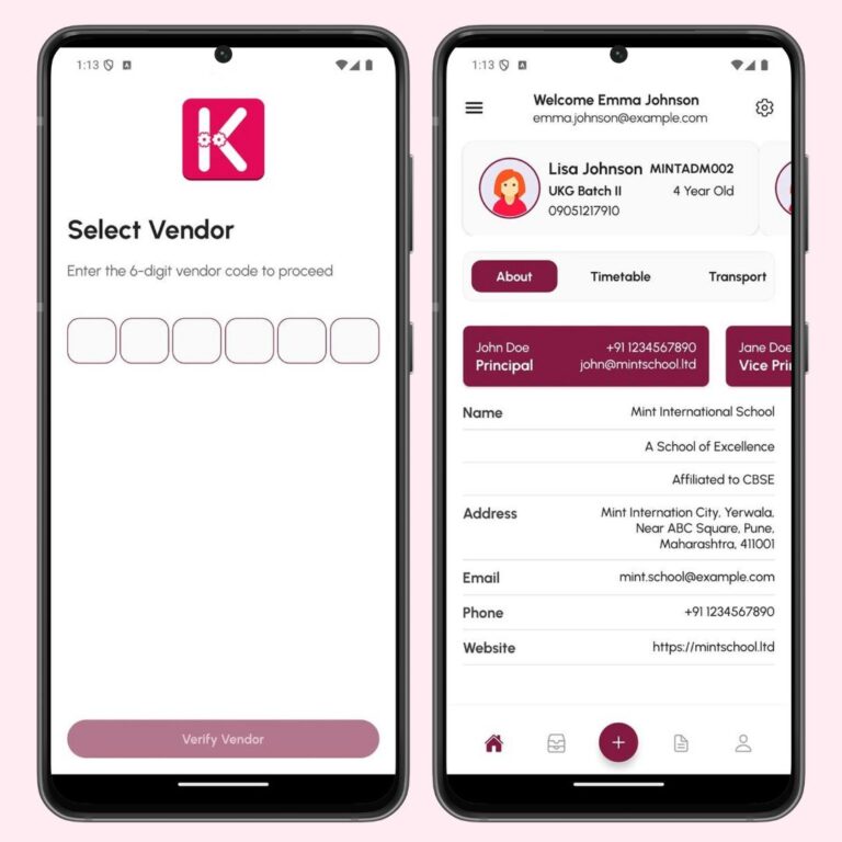 school management aoo VANIJYA TECHNOLOGY | Web Design Service school management app