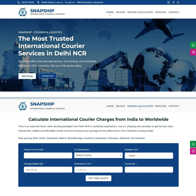 Snapship International Website